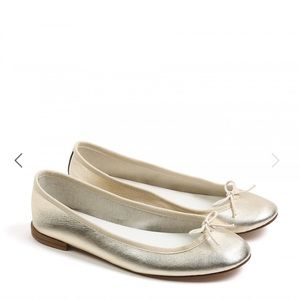Repetto Gold Ballet Flats